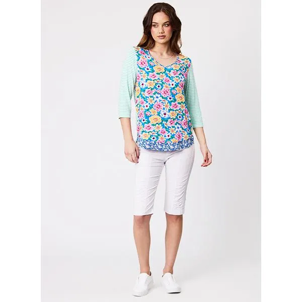 Marie Multi Top Aqua