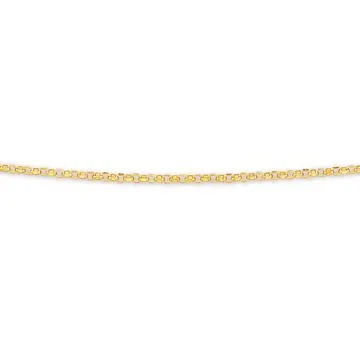 9ct Gold 50cm Solid Round Belcher Chain