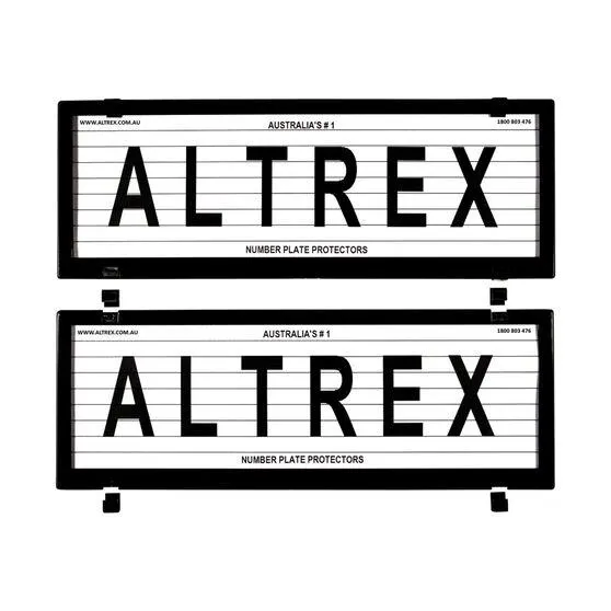 Altrex Number Plate Protector - 6 Figure Standard With Lines NZ6CL