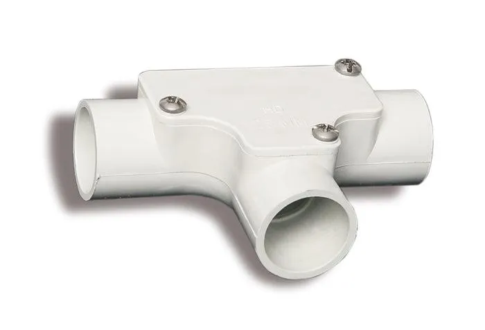 Conduit Inspection Tee 32mm Grey