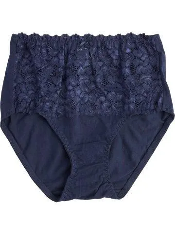 Favourites Lace Full Brief in Evening Blue S25