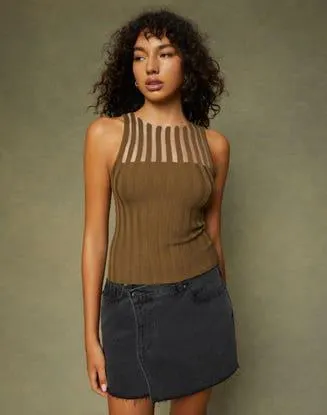 Sheer Rib Knit Tank