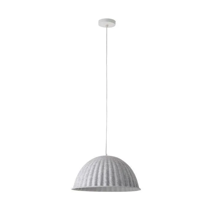 HEATHER GREY FELT 45CM 1 LIGHT PENDANT