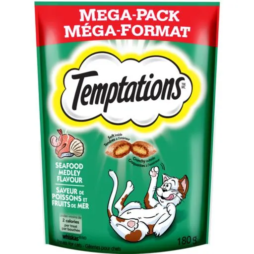 Whiskas Temptations Cat Treats Seafood Medley