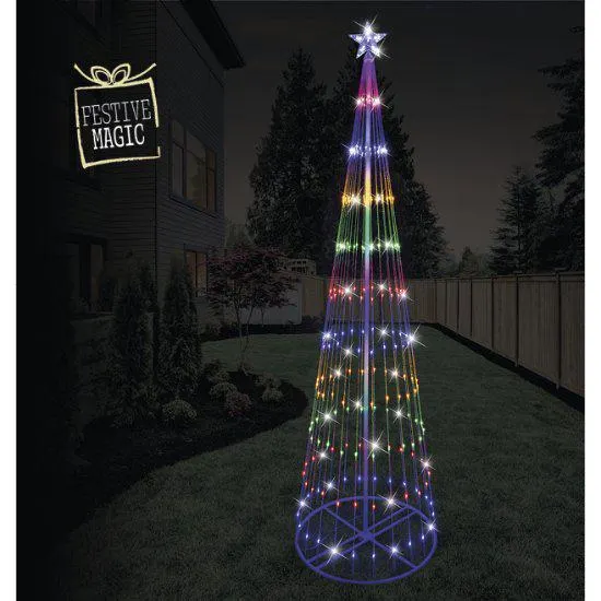 Festive Magic LED Multi Light Christmas Tree