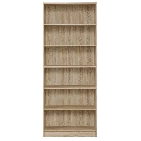 Workspace Soho 6 Tier Bookcase Oak