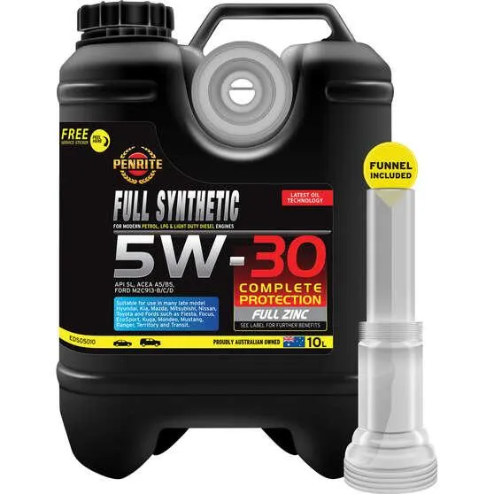 Penrite Full Synthetic Engine Oil 5W-30 10 Litre