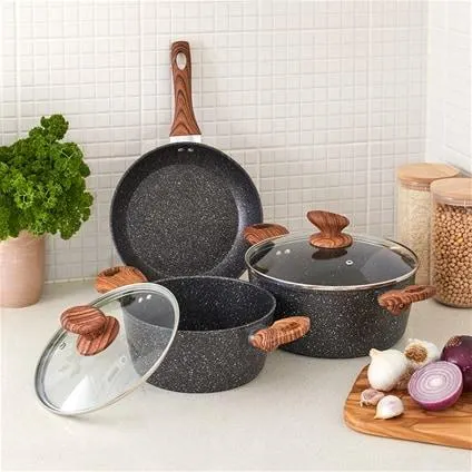 Non-stick Granite Coated Cookware Set