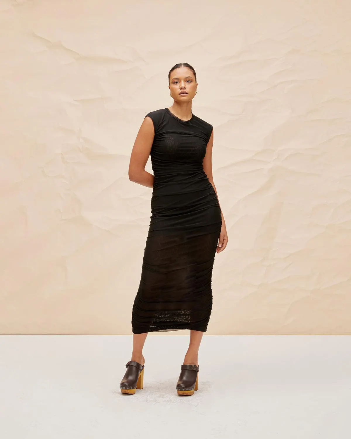 Bounce mesh tank dress
