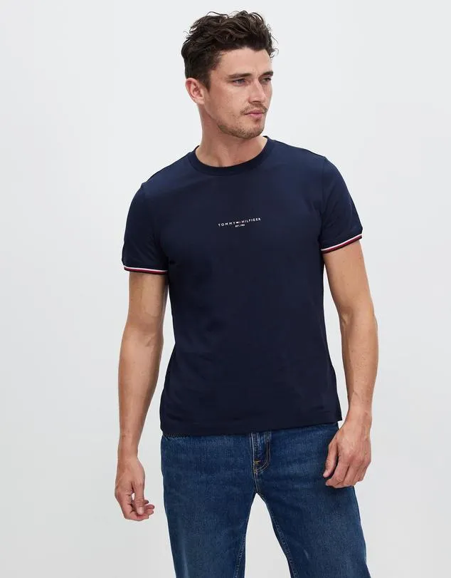 Tommy Logo Tipped Tee