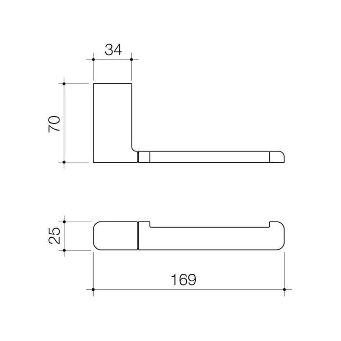 Caroma Brushed Brass Luna Toilet Roll Holder