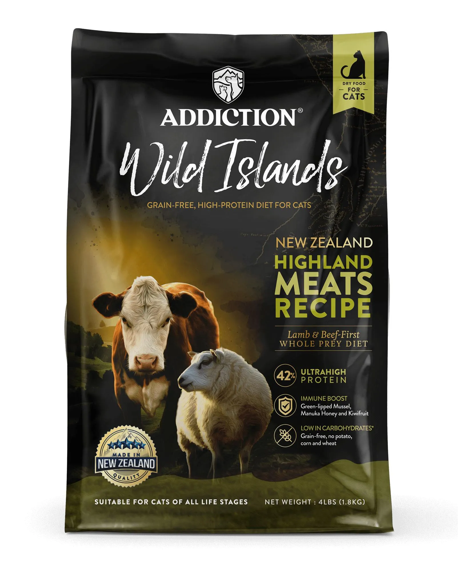 Addiction Wild Islands Cat Highland Meats