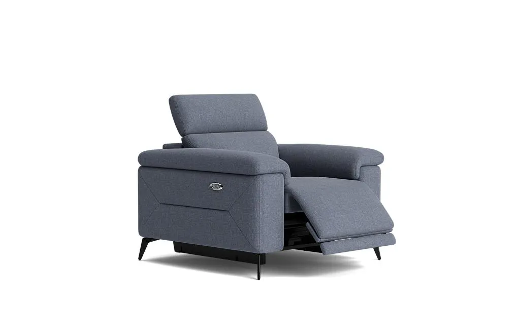 Davoli electric recliner with adjustable headrest