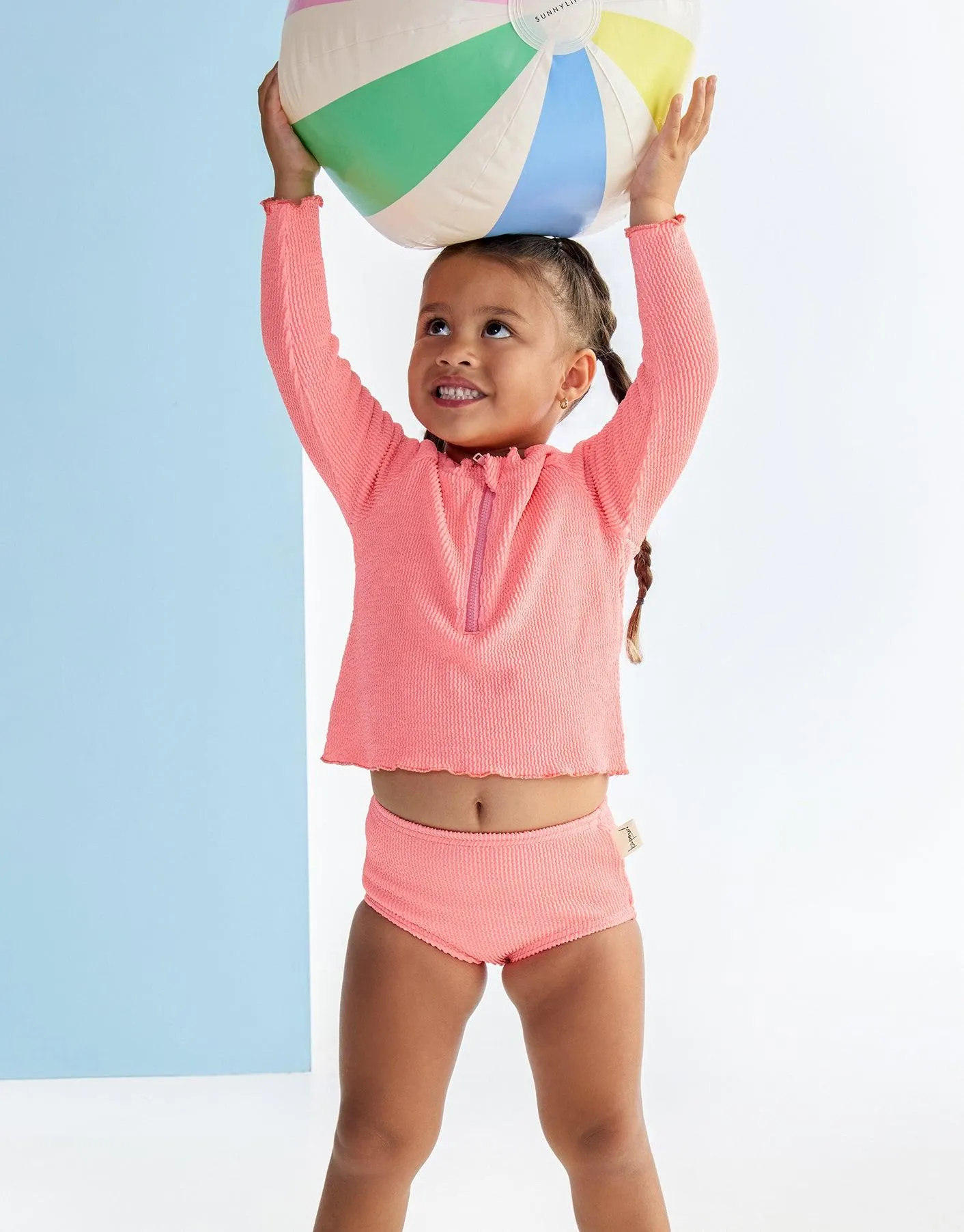 KAPOW - NEON CRINKLE SWIM SET