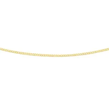 9ct, 50cm Solid Curb Chain