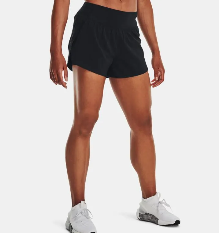 Under Armour® Womens Flex Woven 2-in-1 Shorts Black
