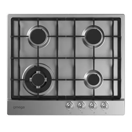 Gas Cooktop 60cm, 4 Burner Stainless Steel