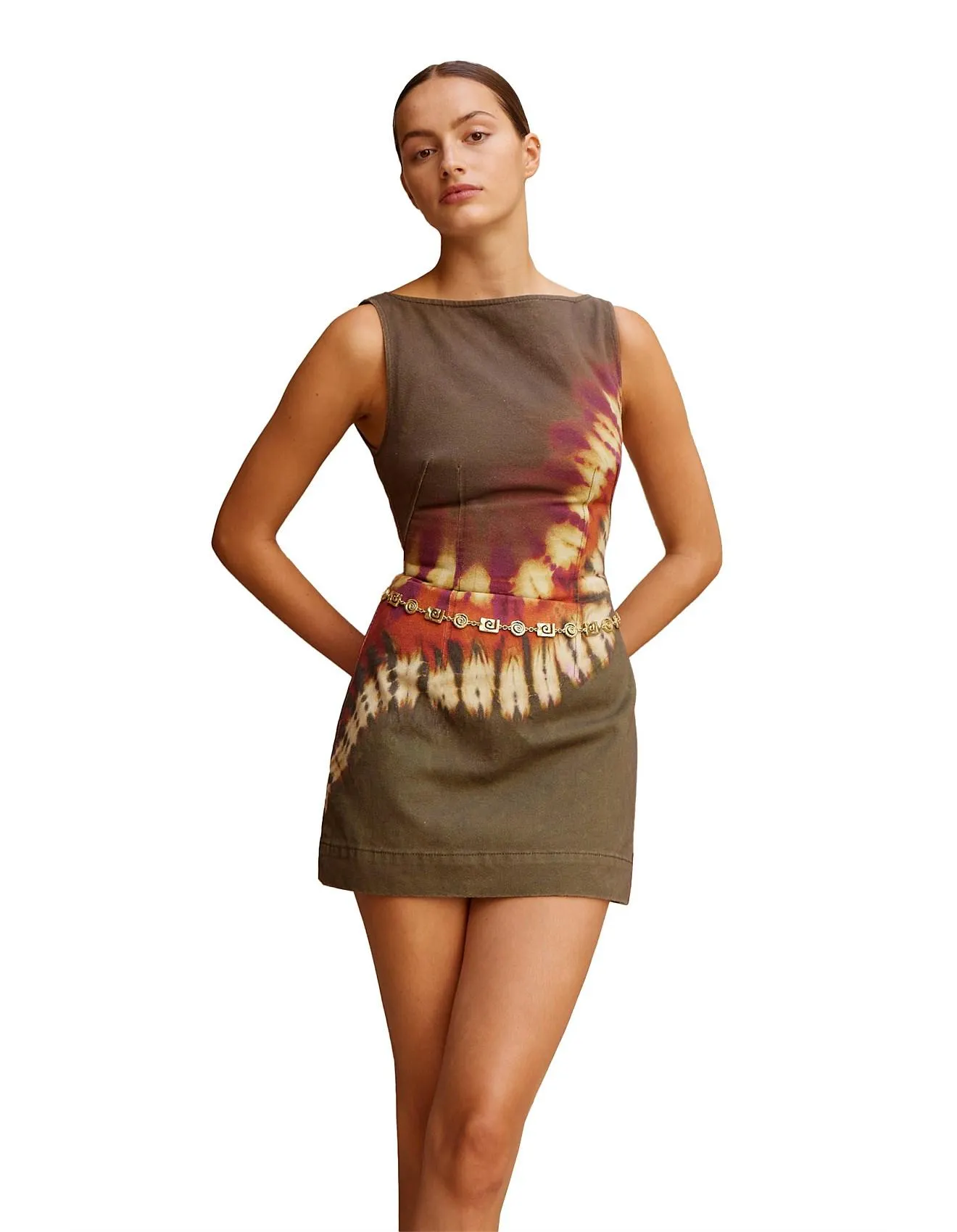 MARILYN DENIM MINI DRESS