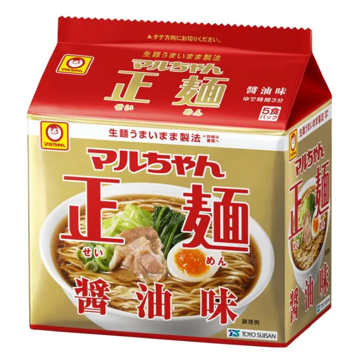 TOYO SUISAN / INSTANT NOODLE (MRUCHAN SEIMEN SOY SAUCE) 105gx5