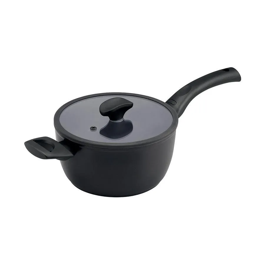 Essteele Per Salute 20cm (2.9L) Covered Saucepan Black