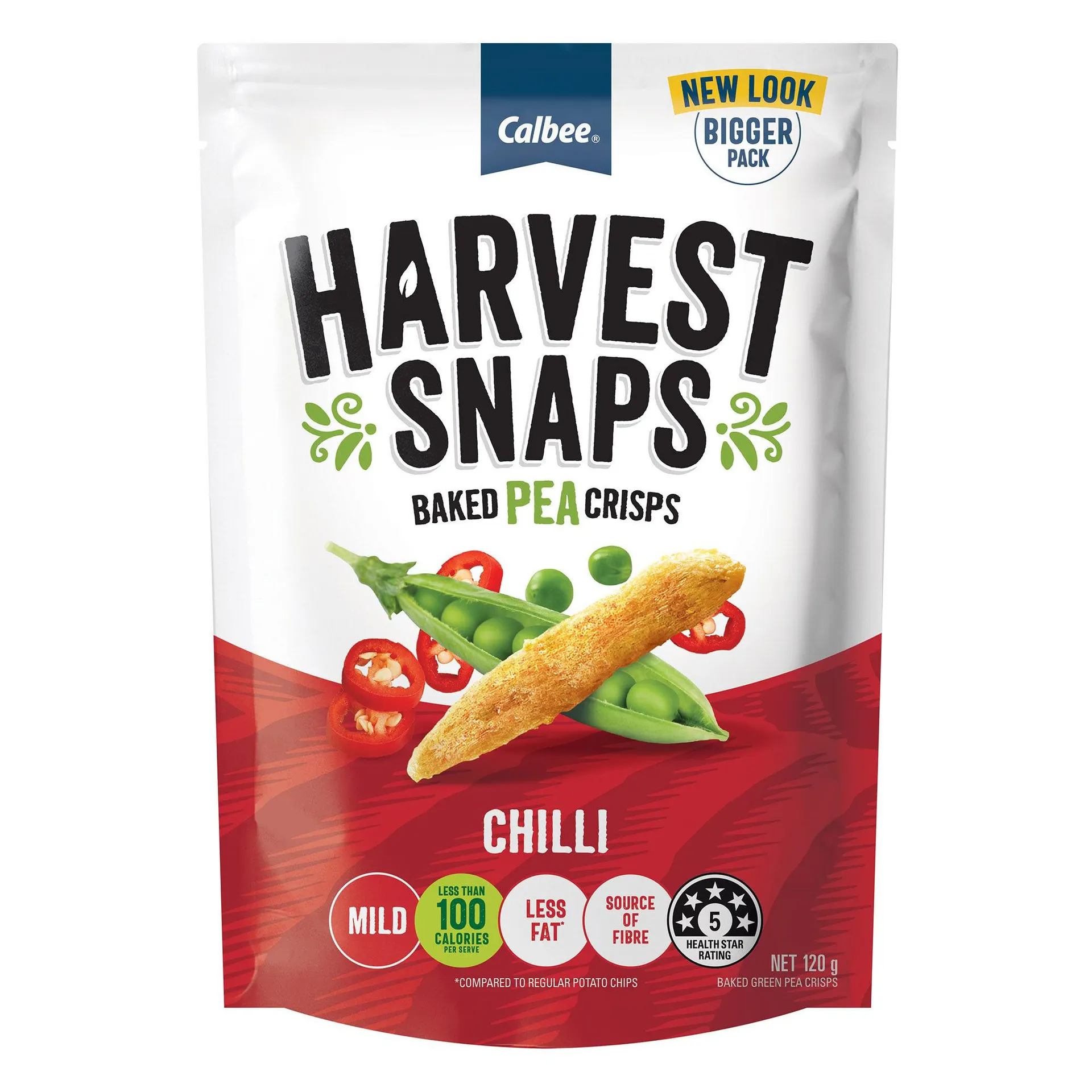 Harvest Snaps Chilli Pea Crisps 120g