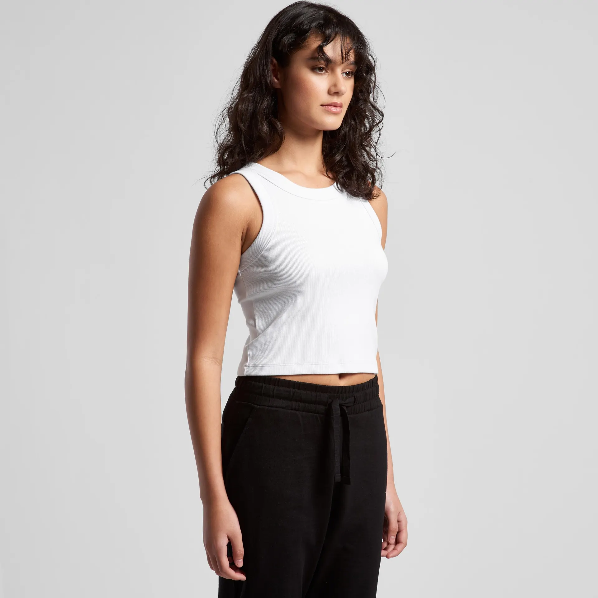 Wo's Organic Rib Crop Tank | 4064G