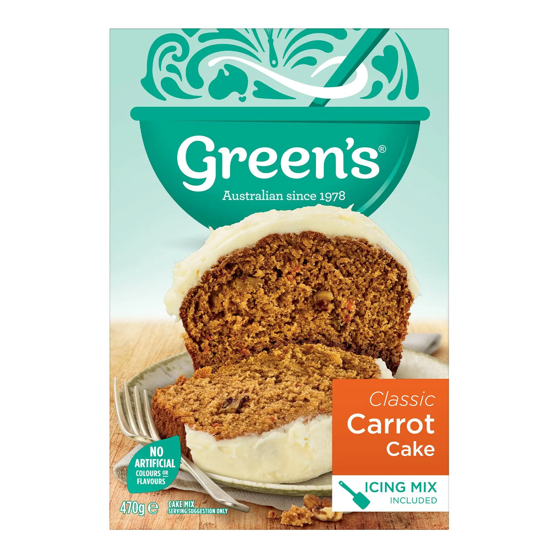 Green's Carrot Cake Mix 470g