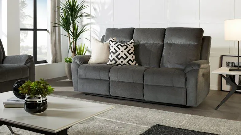 Luximo 3 Seater Fabric Electric Recliner Sofa