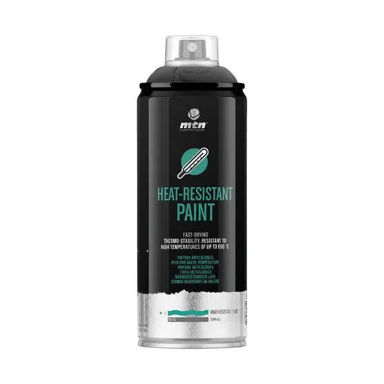 MTN Pro Black Heat Resistant Spray Paint 400mL