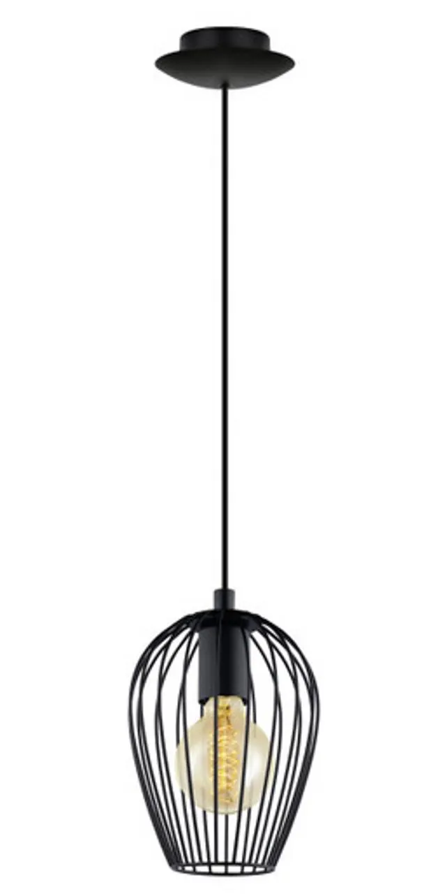 Newtown Black 1 Light 160mm Pendant