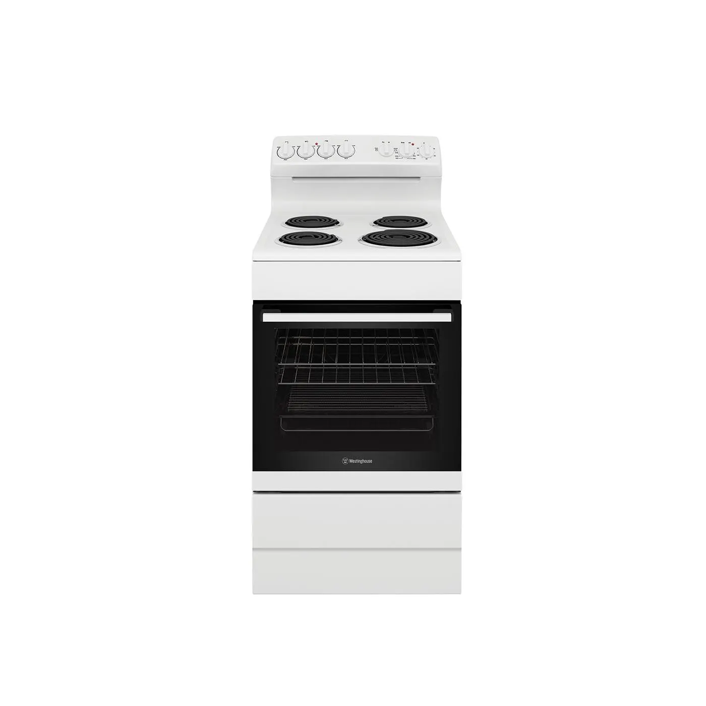 Westinghouse 54cm White Coil Electric Freestanding Cooker