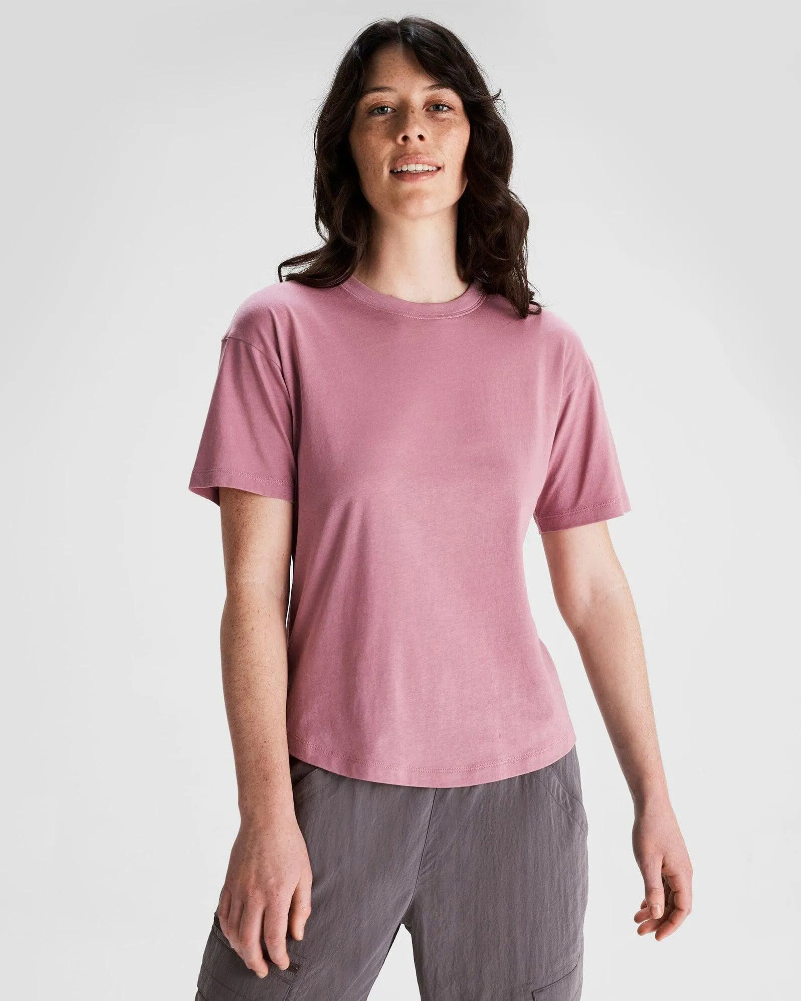 Women's Solid Organic Cotton T-Shirt - Orchid
