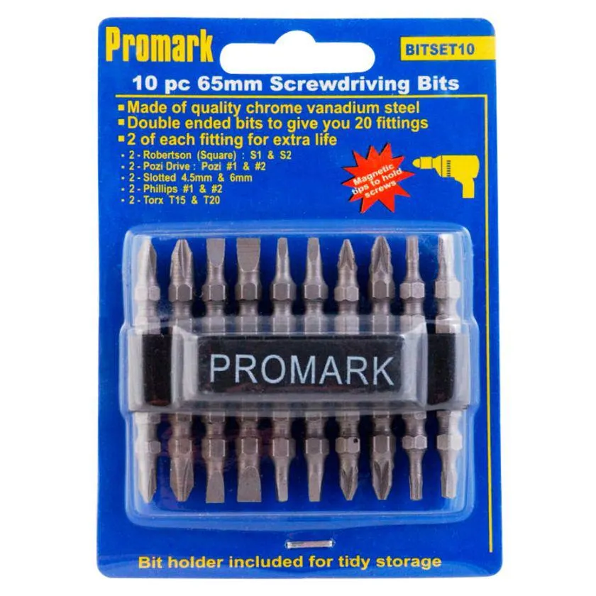 Promark Screwdriving Bits 10 piece