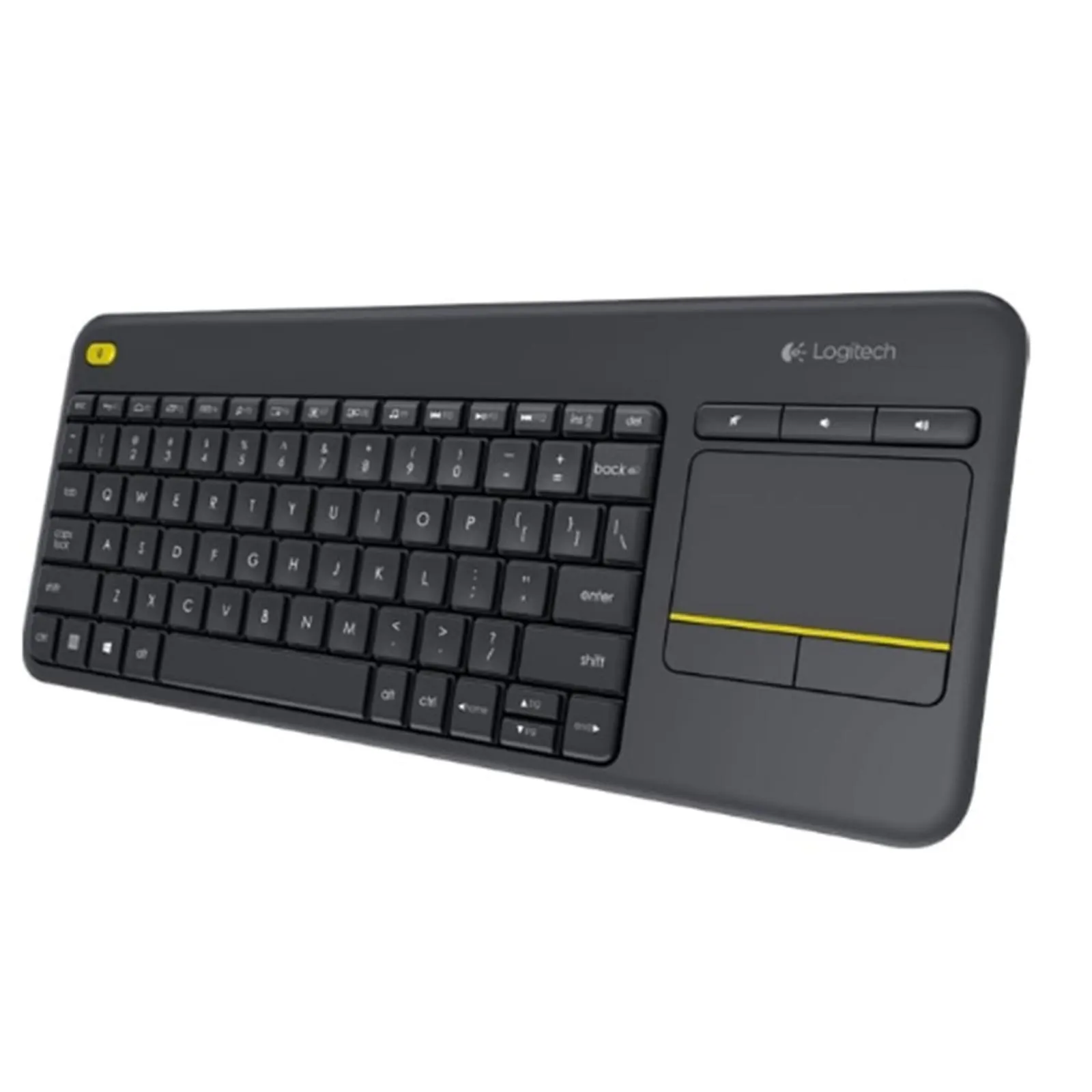 Logitech K400 Plus Wireless Touch Keyboard - Black