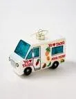 Christmas Shop Glass Ornament, Taco Cart