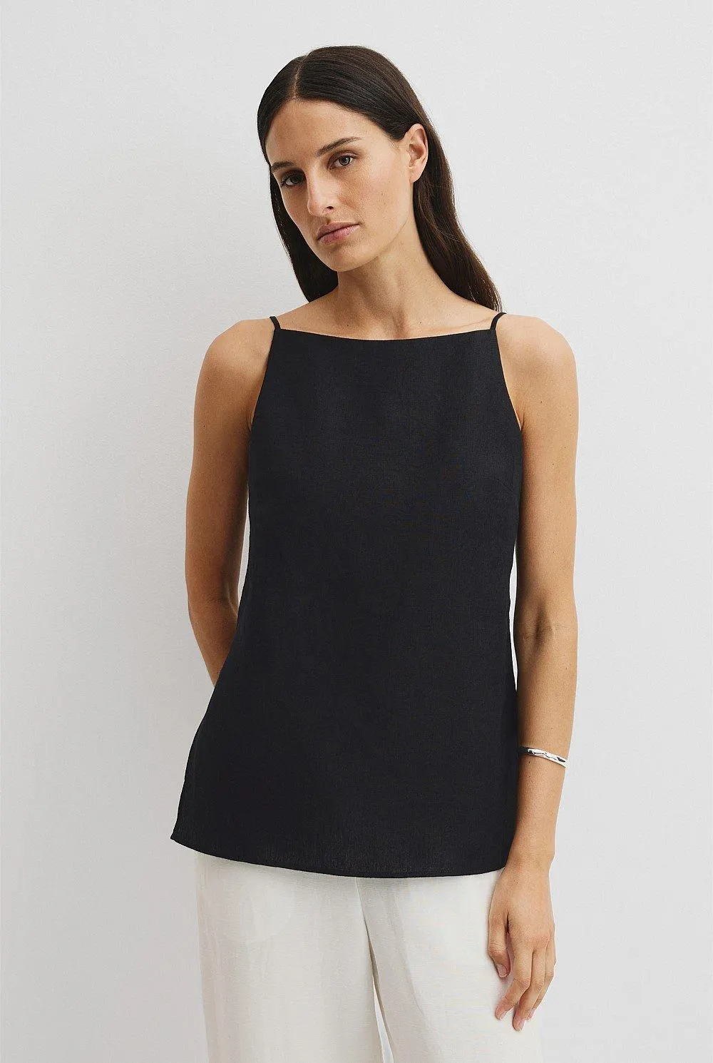 Organically Grown Linen Longline Cami