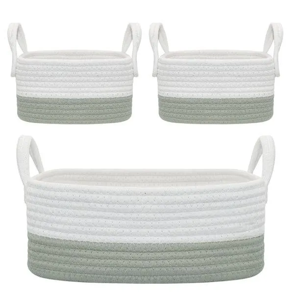Living Textiles 3pc Storage Set - Sage