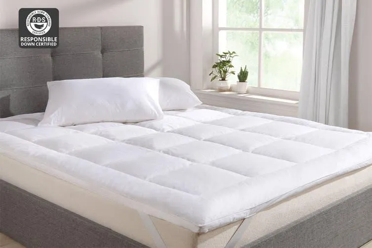 Ovela Goose Down and Feather Mattress Topper (Queen)