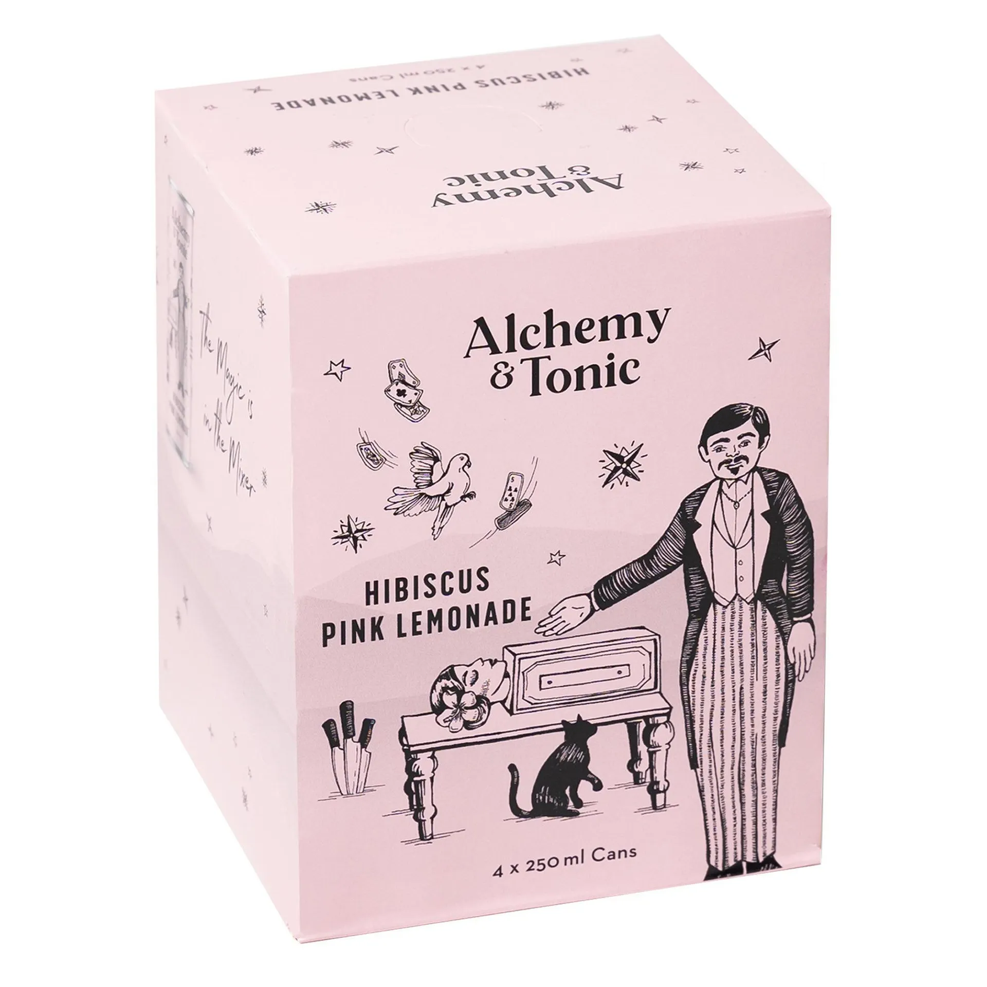 Alchemy & Tonic Hibiscus Pink Lemonade 250ml 4pk