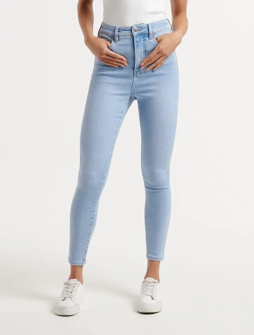 Bella Cropped High-Rise Sculpting Jeans