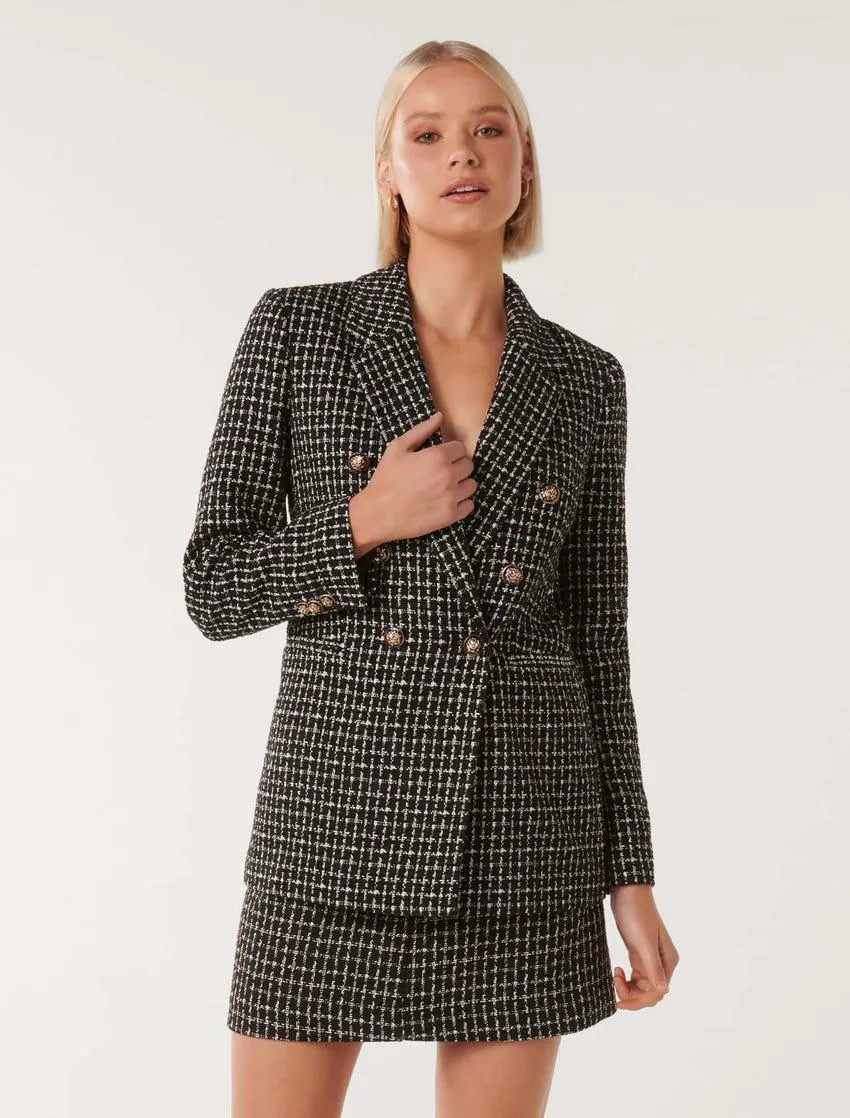 Chelsea Double-Breasted Bouclé Jacket