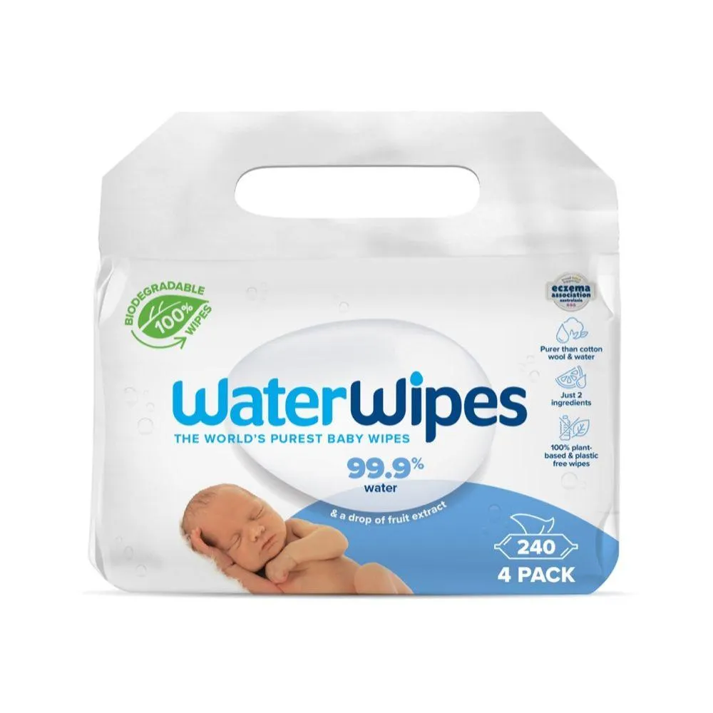 WaterWipes Chemical Free Baby Wipes 240s