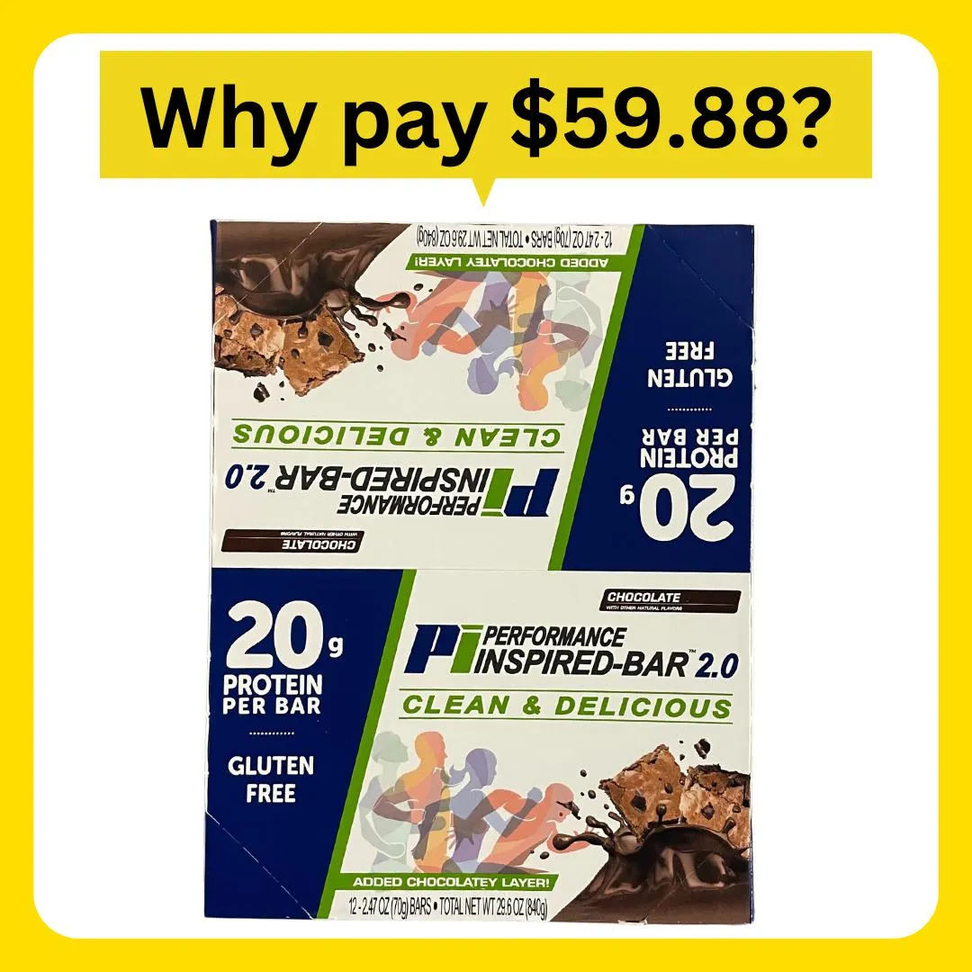 Performance Inspired Protein Bar Chocolate 70g 12pk