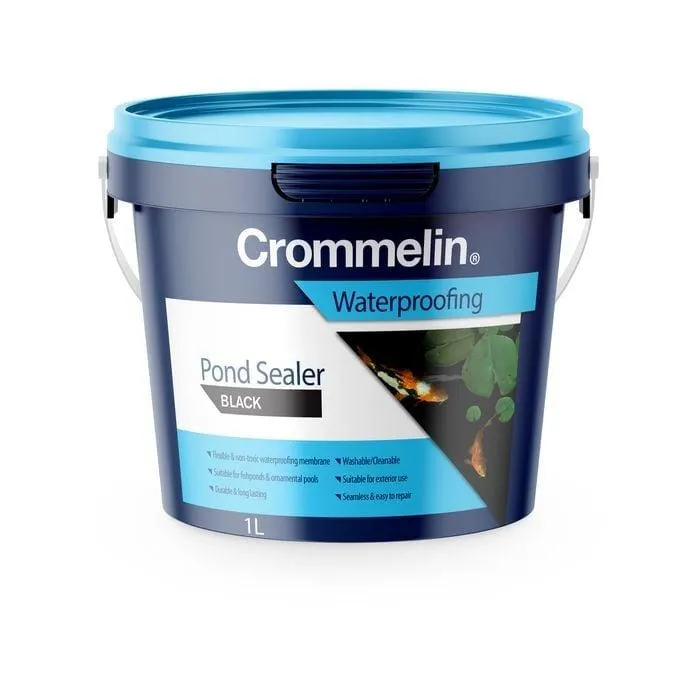 Crommelin 1L Black Pond Sealer