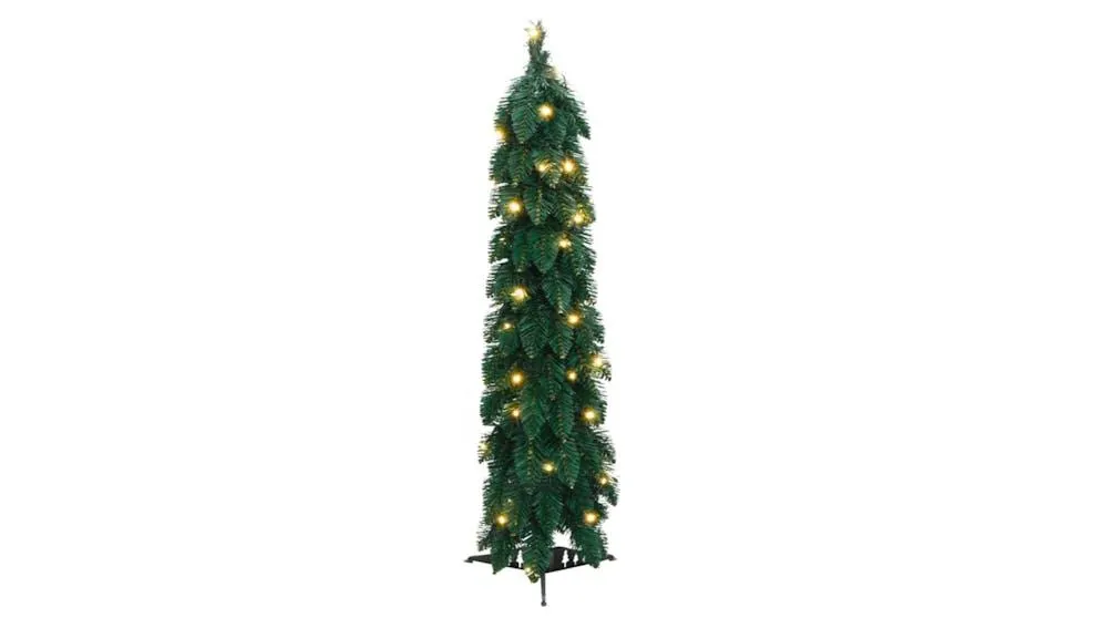 vidaXL Green Artificial Pre-lit Christmas Tree with 45 LED - 90cm