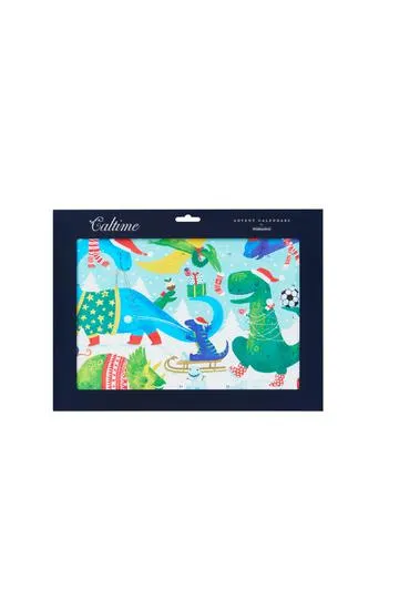 Caltime Medium Advent Calendar Dinosaurs in the Snow