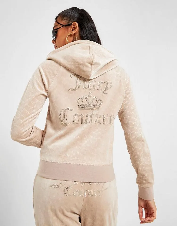 JUICY COUTURE Velour Full Zip Hoodie