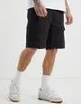 Legion Regular Fit Cargo Shorts in Black