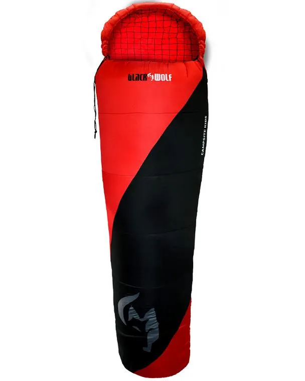 Black Wolf Youth Campsite Series Sleeping Bag M5 True Red