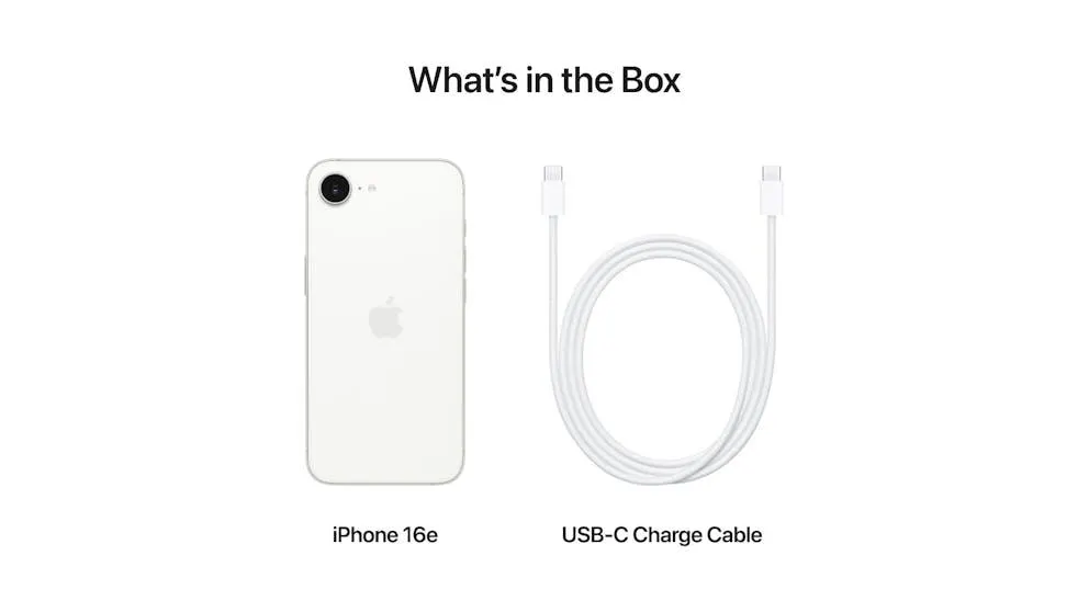 Apple iPhone 16e 128GB - White